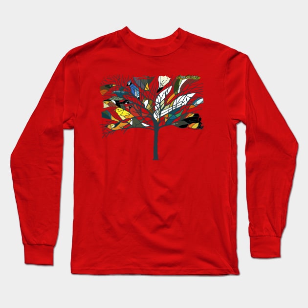 Tree for the Birds! Long Sleeve T-Shirt by BullShirtCo